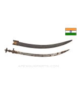 18th Century Indian Talwar Battle Sword & Scabbard *Fair Condition / Heavy Use*