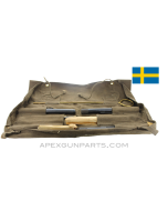 Swedish Rifle Cleaning Tool Set, Unit Level in Cloth Roll, *Good* 