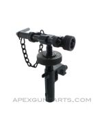 T&E Mechanism, Fits M3 Tripod & M2 .50 Browning, Complete with Long Pin, *Good to Very Good*