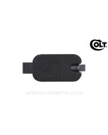 Colt AR-15 A1 / A2 Trap Door Assembly for Butt Plate w/Thumb Latch, Checkered Black Aluminum *NOS* 