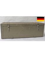 German MG Spare Parts Transit Crate, Wood w/ Inserts and Steel Hangers *Good* 