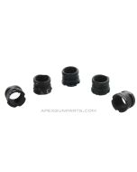 5 Pack of AK Muzzle Nuts with Weld Spot, Sold *As Is*