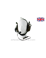 Racal Clansman Lightweight Headset & Mic, OD Green, *Good* 