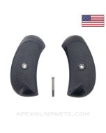 Webley MKII/MKIII/MKIV/MKV Service Revolver Grips, w/ Screw, .455, *New Manufactured*