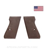 Walther PP & PPK/S Grips, Brown Polymer, .380 & .32, *New Manufactured*