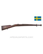 Swedish M38 Mauser Short Rifle Stock, Small Ring w/Barrel Bands *Good* 