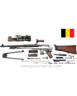 FN Model D Parts Kit, 21.5" Factory Barrel w/Bipod, No Gas Tube, Wood Stock 7x57mm *Good*
