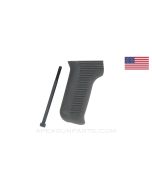 PKM Pistol Grip and Mounting Screw, Gray Delrin® *NEW* US Made 922(r) compliant part