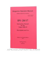 SVD Dragunov Operator's Manual, East German Issue, Translated From Original, Paperback, *NEW*