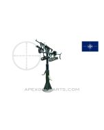 MG-42 / M53 / MG-3 / MAG58 Anti-Aircraft Pedestal Mount, Zwillingssockellafette S14 fur 2 MG Kal 7.62mm, *Good* 