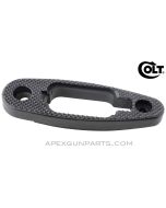 Colt AR-15 A2 Butt Plate Assembly, W/O Trap Door, Checkered Black Polymer, *NEW*