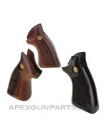 Taurus Revolver Wood Grips, Large Frame, Square Butt, Checkered, *NOS* 
