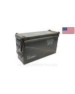 32 Cartridge 40mm Ammunition Can, Steel, Green Painted *Good* 