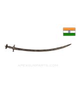 Indian Talwar Sword, No Scabbard, *Poor Condition / Heavy Use*