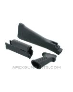 Romanian AK Stock Set, Complete, Polymer, Black, *NOS*