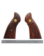 Taurus Revolver Wood Grips, .22 Frame, Square Butt, Checkered, *NOS* 