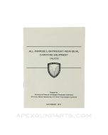 All-Purpose Lightweight Individual Carrying Equipment (ALICE) Field Manual, Department of The Army, Paperback 1973, *Good*