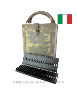 Breda M37 Feed Strips, Set of 12 in Wood Transit Case, *Good* 