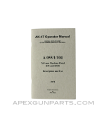 AK-47 Operator's Manual, East German Issue, Translated From Original, Paperback, *NEW*