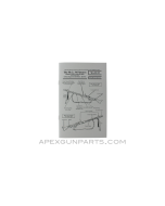 MG-34 Weapons Table Manual, Waffentafeln, Translation From Original, Paperback, *NEW*