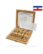 Yugoslavian Armorers Headspace and Firing Pin Protrusion Gauge Set in Wood Box, Calibers 7.62 and 7.92