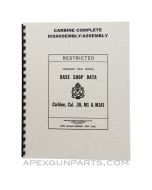 M1 / M1A1 .30 Cal. Carbine Disassembly / Assembly Manual, Base Shop Data, Reprint of Original, Paperback, *NEW*