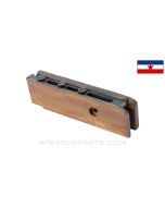 Yugoslavian M56 Submachine Gun Fire Control Housing Extension / Hand Guard Support, Wood, 7.62X25 *Good*
