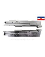 Yugoslavian M56 Submachine Gun Handguard Halves, Left & Right, Black Plastic, 7.62x25 *Good* 