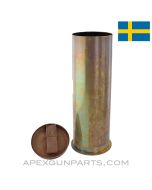 Bofors 75mm Mod28 Unfired Brass Cartridge *NOS*