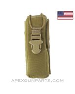 Side Access Radio Pouch, Bungee Retention, Coyote *Very Good*