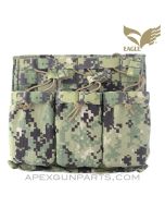 Eagle Industries A0R2 Triple M4 Magazine Pouch Placard, Velcro Backing & MOLLE Straps *Excellent*