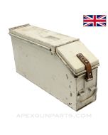 Vickers Belt Box #10, White Painted, WW2, 250rd .303BR *Good* 