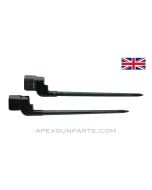 SPECIAL! Enfield #4 Spike Bayonet's, SET OF 2, Blued Steel *Very Good* 