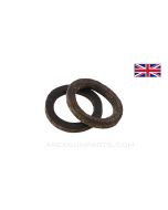 Vickers and Lewis Gun, Leather Oiler Gaskets, Set of 2 *Good*