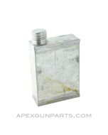 Oil Bottle, Bright Steel, Rectangular, Large