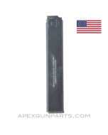 Colt AR-15 / SMG Factory Magazine, 32rd, Blued Steel, 9X19 NATO, *Very Good*