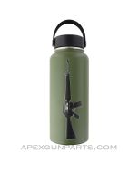 APEX AR / M16 Water Bottle, 32oz Stainless Steel, Double Wall Insulated, Mil-Slurp *NEW*