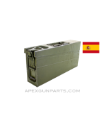 Spanish MG-3 Ammo Can, Green w/Carry Handle, 7.62 NATO, *Good*