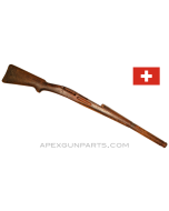 Swiss Schmidt-Rubin K31 Wood Stock, 41&quot; with Handguard, No Metal Parts, *Good* 