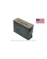 USGI M1 .30 Cal. Ammo Can, Steel w/Carry Handle, Green *Good* 