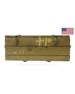 Thompson M1928A1 Wood Storage Crate, T4, OD Green with Inserts *Good* 