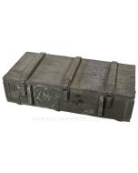 Polish PM-63 RAK SMG Transport /Storage Chest, Green Painted Wood *Good* 