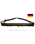 German WWII MG-34 Barrel Carrier (Laufschutzer), Steel w/Strap, Green Painted, *Good*