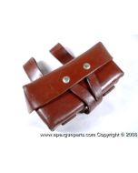 SKS Ammunition Pouch, Single Pocket, Leather, Romanian