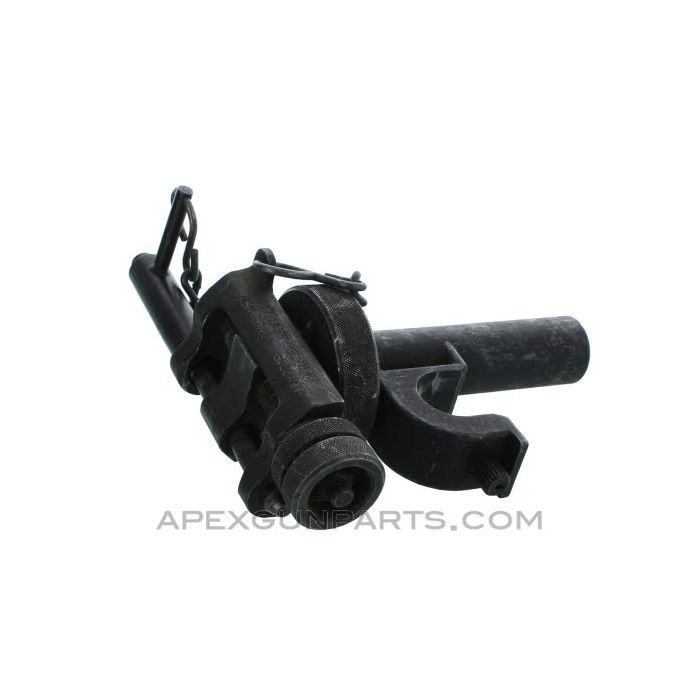 T&E Mechanism, Fits M3 Tripod & M2 .50 Browning, New Style Pin, Missing Lock Lever, *Good*, Sold *As Is*