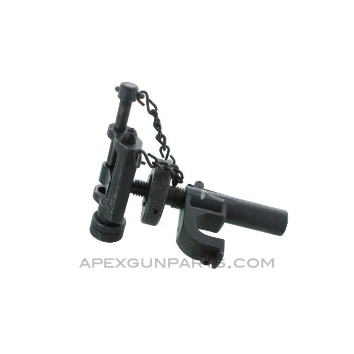 T&E Mechanism, Fits M3 Tripod & M2 .50 Browning, Early Pin, No Lock Lever, *Good* 