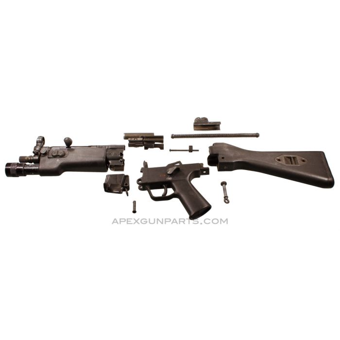 H&K MP5 Parts Kit, 8.5" BBL, .40 S&W, FBI Lower, TAC Light, *Very Good*