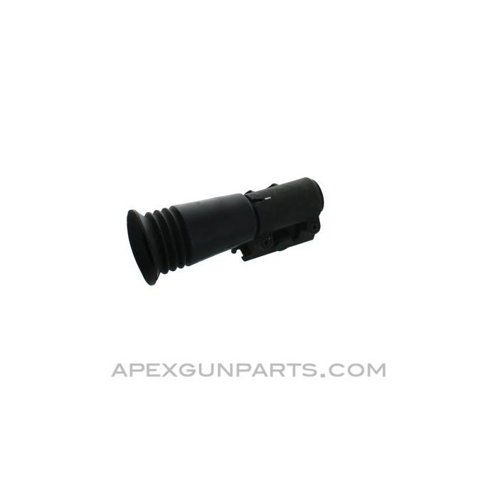 German Hensoldt / Wetzlar PZF44 2x15 Scope with Mount, Short Tube, Black, *Good to Very Good* 