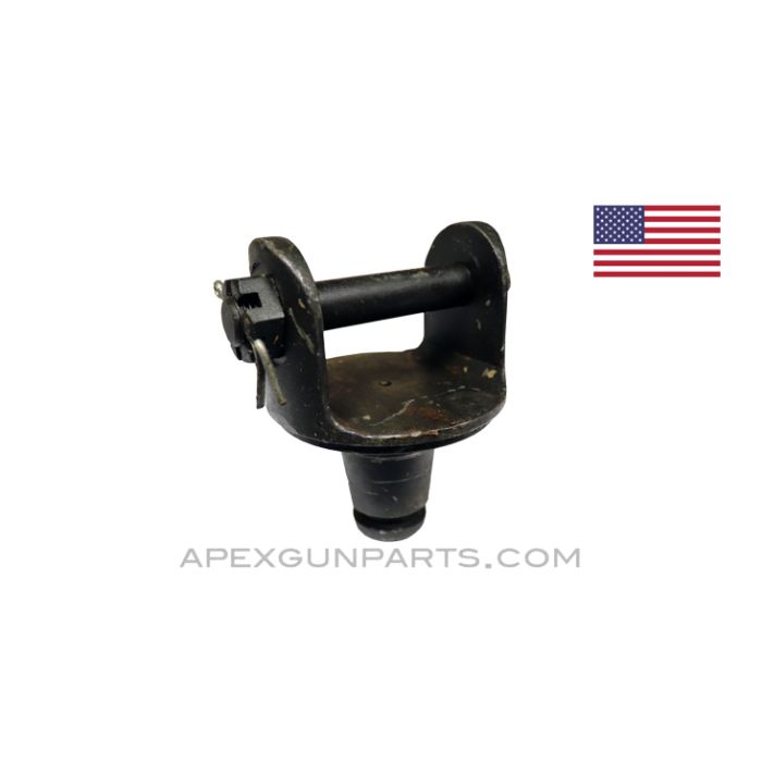 Pintle For M2 & M3 Tripod, with Bolt, Fits .30 & .50 Cal. Guns, Early 1 Ring, *Very Good* 