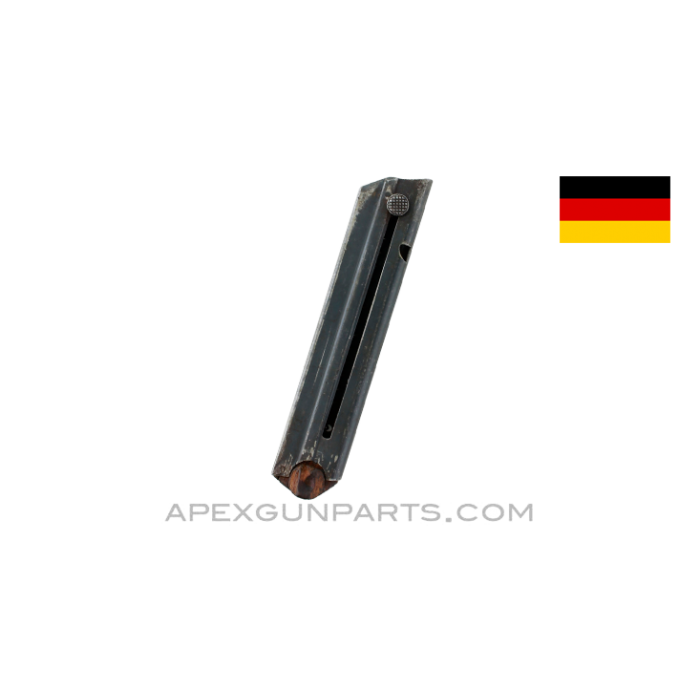 Luger P-08 Magazine, 8rd, With Wood Base, 9mm *Fair* 